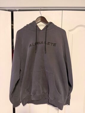Alphalete Washed Charcoal Pullover Hoodie